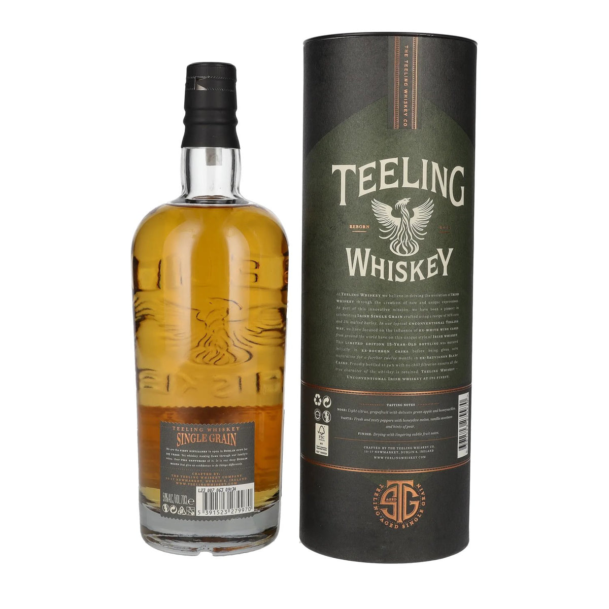 Teeling Whiskey SINGLE GRAIN 15 Years Old Sauvignon Blanc Cask 50% Vol. 0,7l in gift box