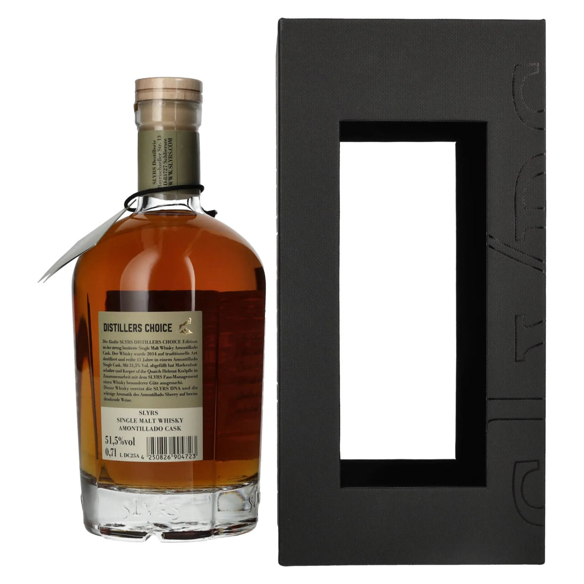 Slyrs DISTILLERS CHOICE Helmut Knöpfle Amontillado Cask Single Malt Whisky 51,5% Vol. 0,7l en boîte cadeau