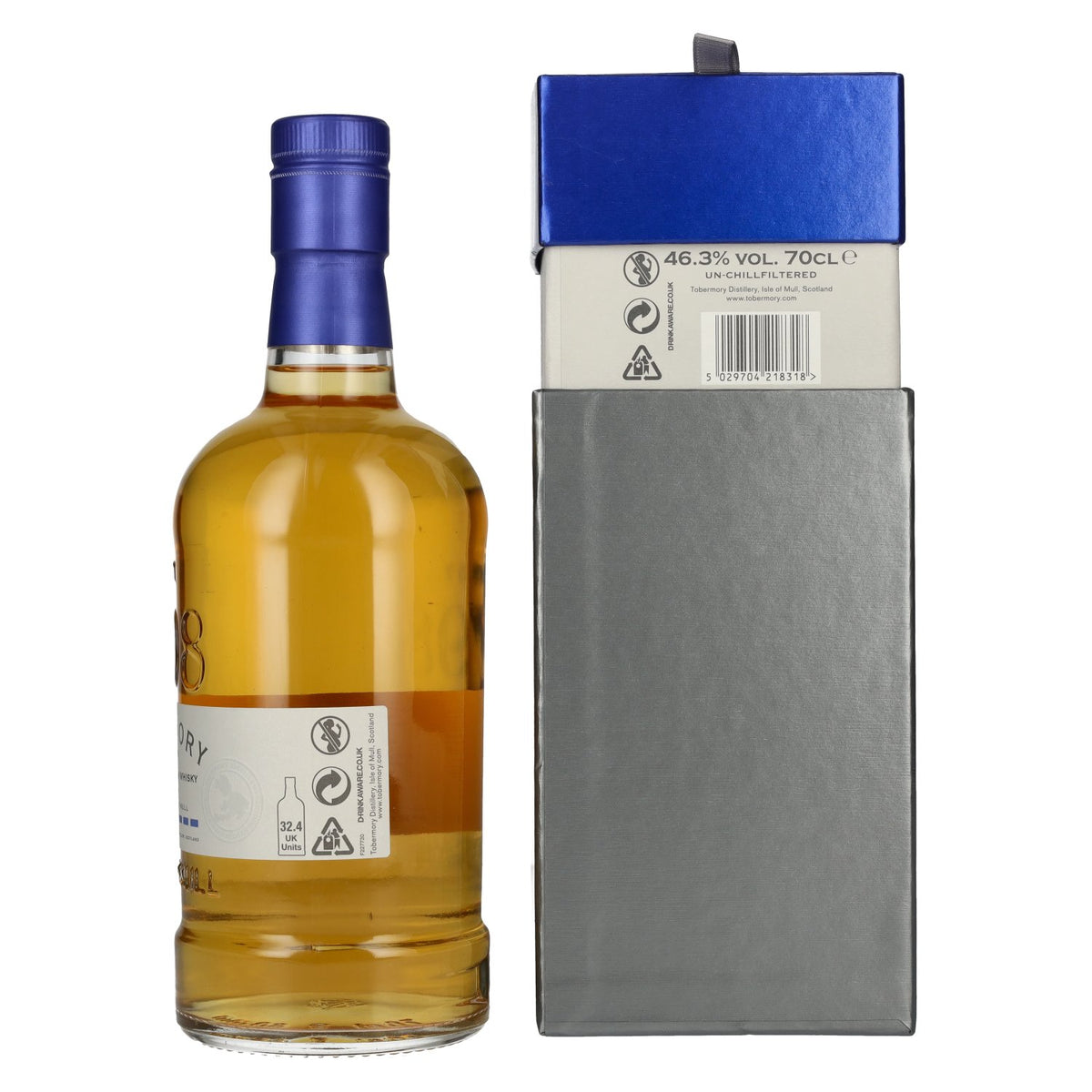 Tobermory 18 Years Old BOURBON FINISH 46,3% vol. 0,7l en boîte cadeau