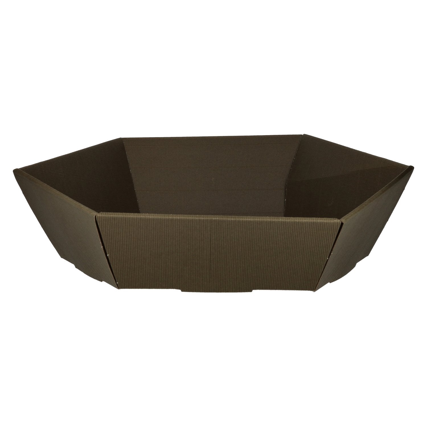 Panier cadeau hexagonal VERT Grande vague ouverte