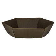 Panier cadeau hexagonal VERT Grande vague ouverte