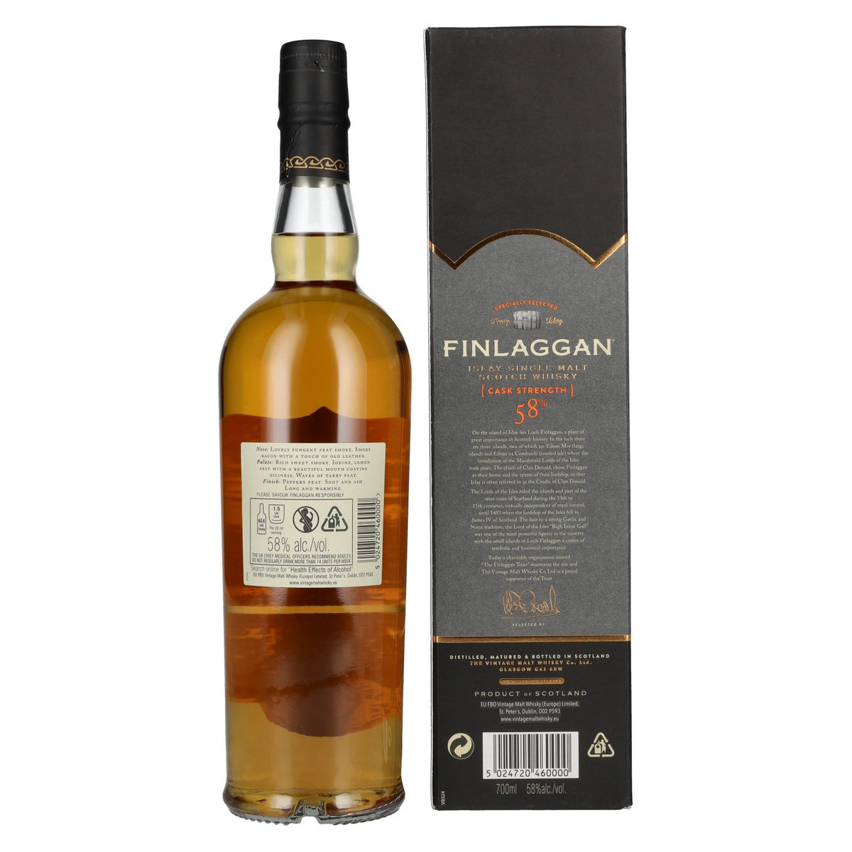 Finlaggan Cask Strength Small Batch Release 58% Vol. 0,7l in gift box