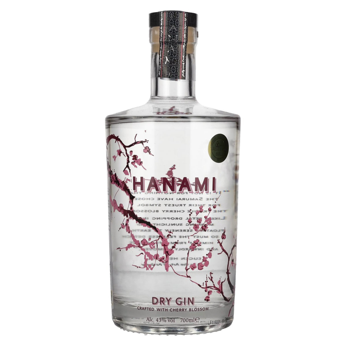 Hanami Dry Gin 43% vol. 0,7l