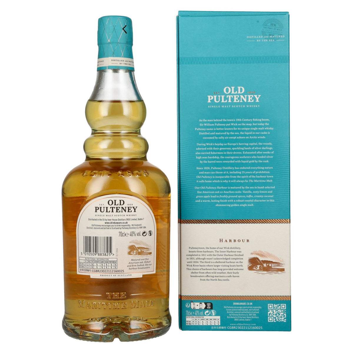 Old Pulteney HARBOUR The Maritime Malt Single Malt Scotch Whisky 40% Vol. 0,7l in Geschenkbox
