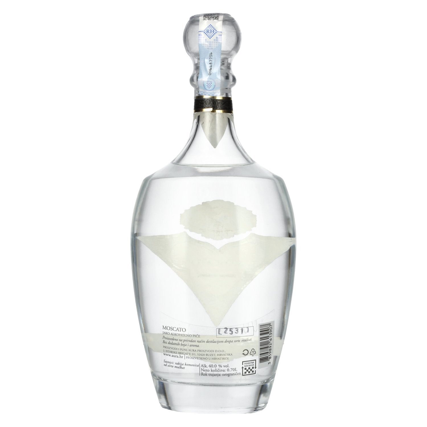 Aura Grappa Moscato 40% vol. 0,7l