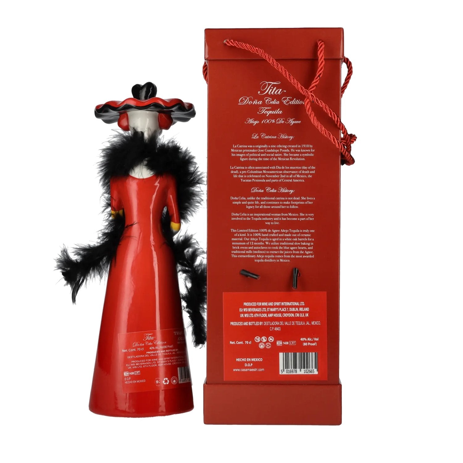Dona Celia Tequila Añejo 100% de Agave 40% Vol. 0,7l in Geschenkbox