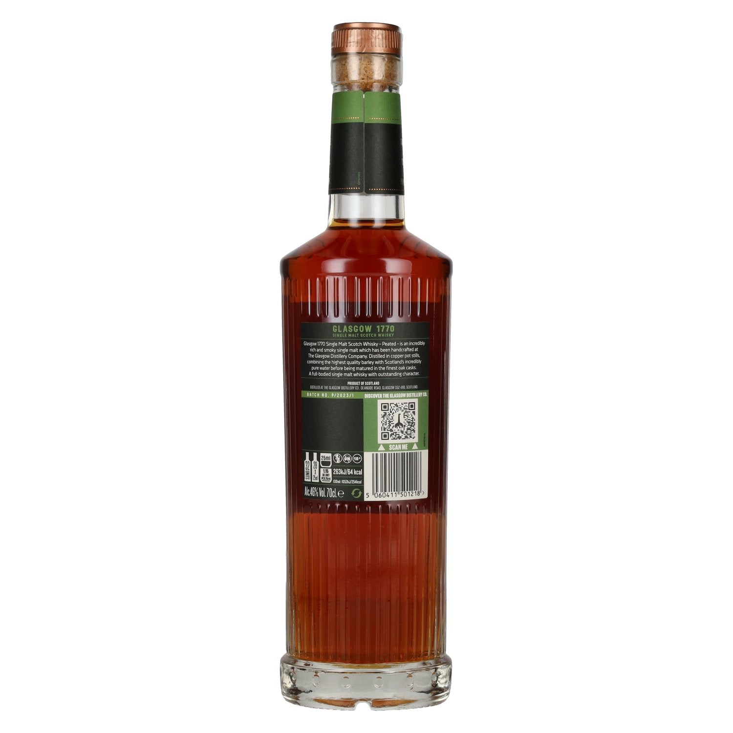 Glasgow 1770 PEATED Single Malt Rich & Smoky 46% Vol. 0,7l