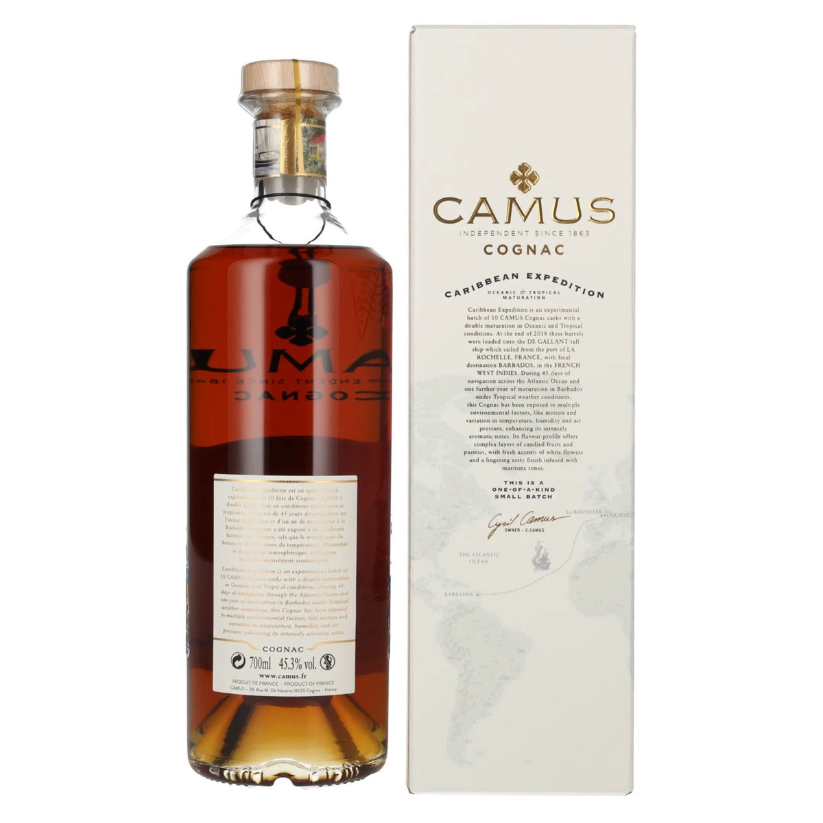 Camus CARIBBEAN EXPEDITION Cognac 45.3% vol. 0.7l in a gift box