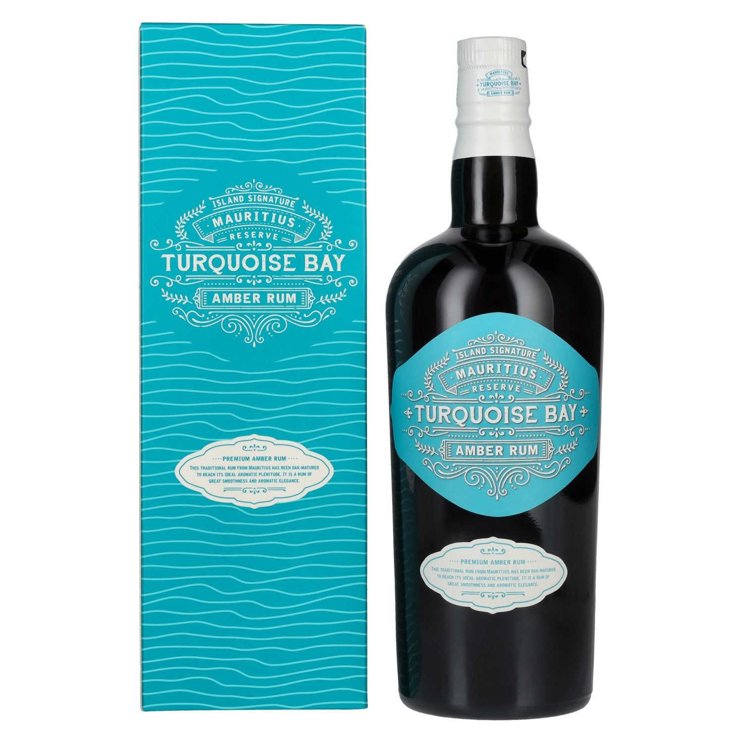 Turquoise Bay Amber Rum Reserve 40% vol. 0,7l en boîte cadeau