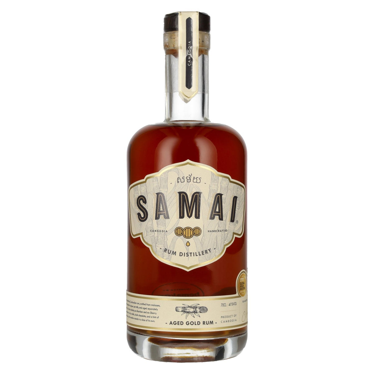 Samai Aged Gold Rum 41% ABV 0.7l