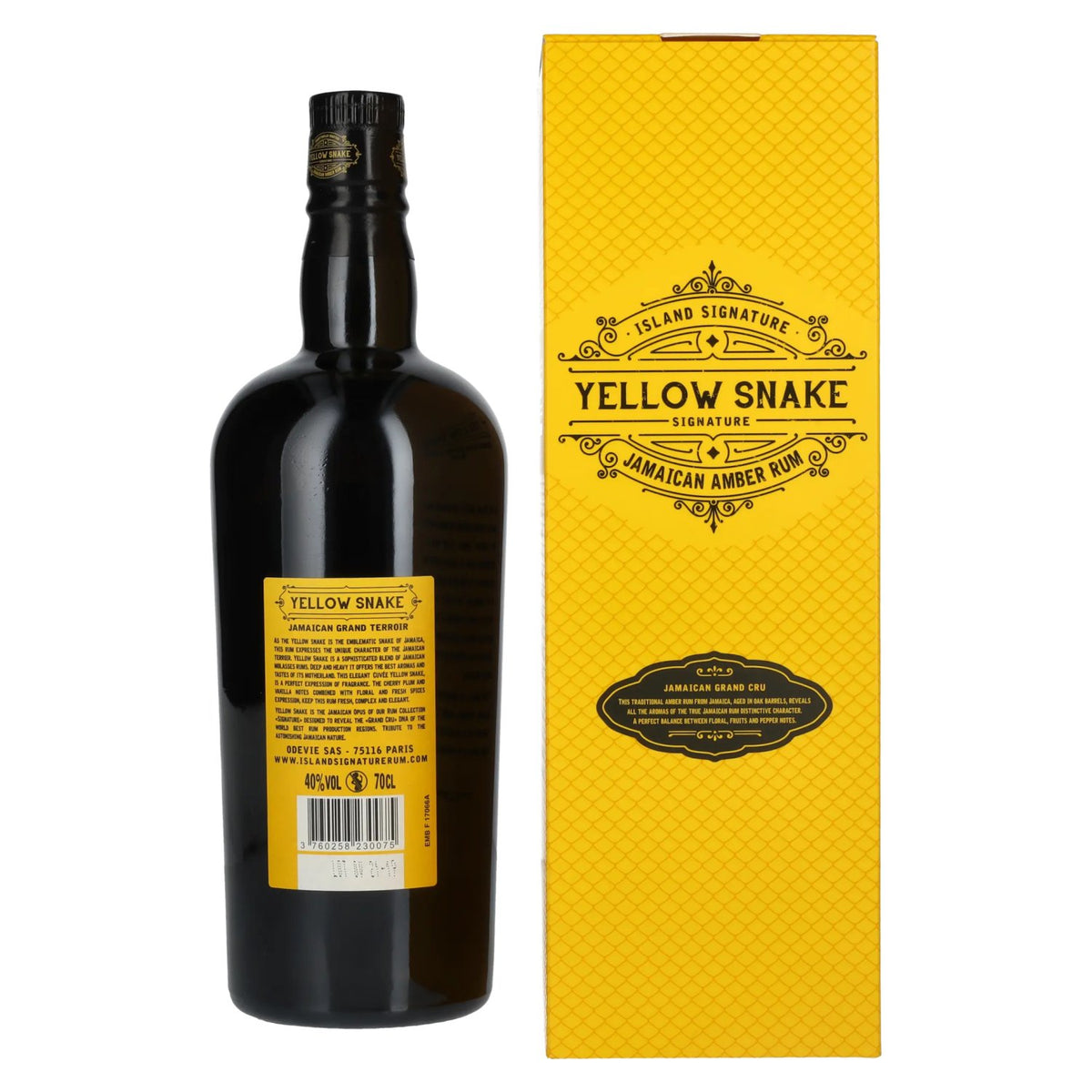 Yellow Snake Jamaican Amber Rum 40% Vol. 0,7l in Geschenkbox