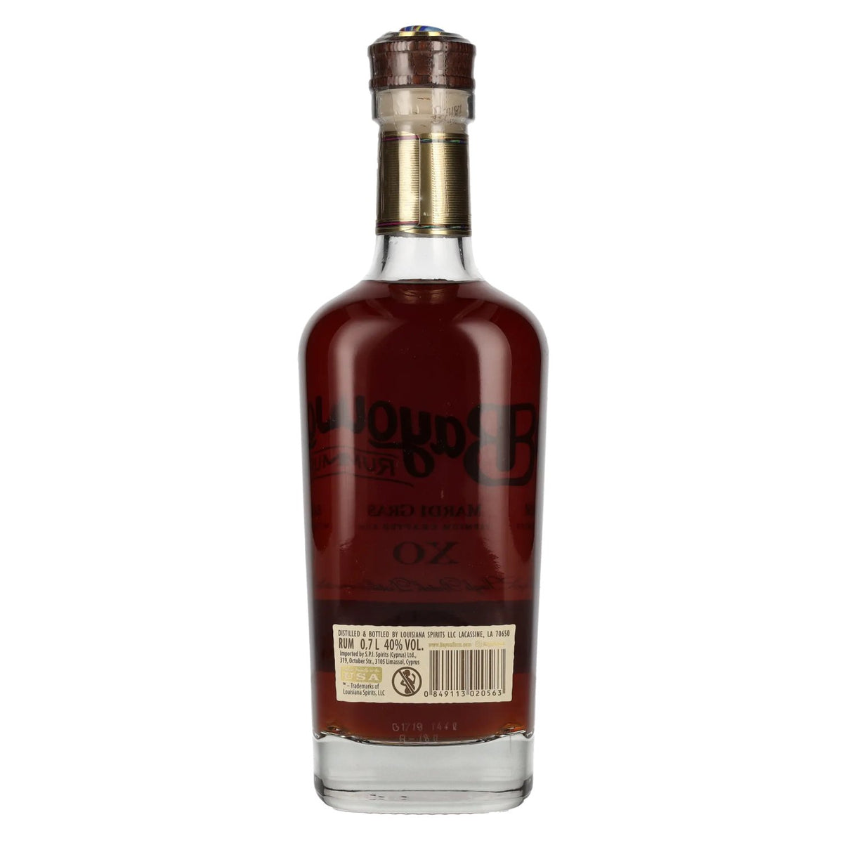 Bayou Rum XO MARDI GRAS Premium Crafted Rum 40% Vol. 0,7l