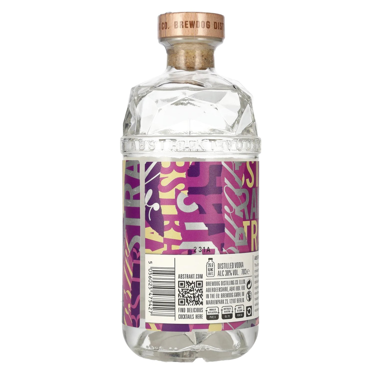 BrewDog ABSTRAKT MADAGASCAN VANILLA X TOASTED MARSHMALLOW Vodka 38% Vol. 0,7l