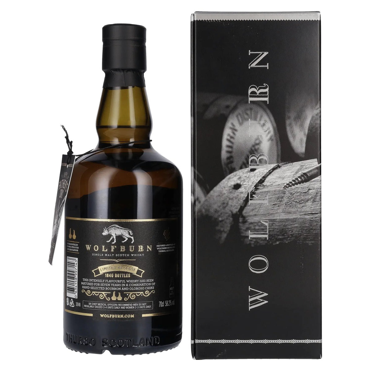 Wolfburn 7 Years Old Single Malt CASK STRENGTH Father's Day Edition 58,2% Vol. 0,7l in gift box