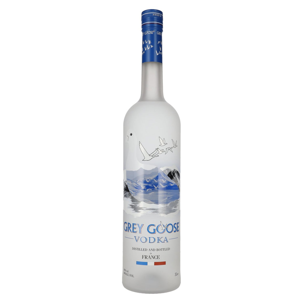 Vodka Grey Goose 40 % vol. 3 l + autocollant lumineux LED