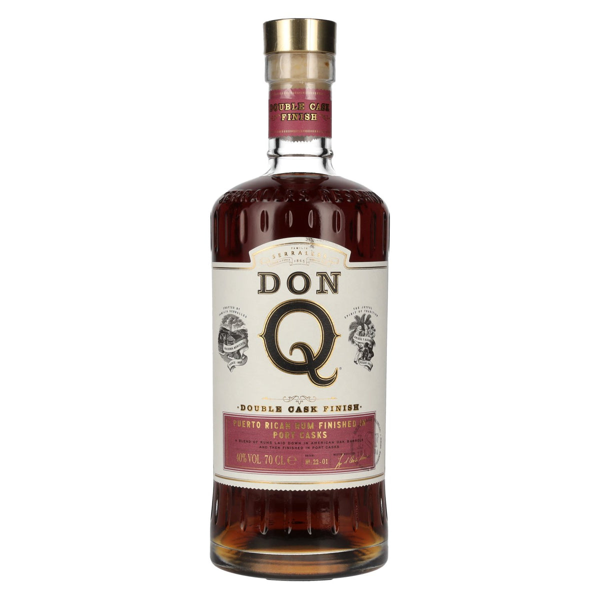 Don Q Double Cask PORT CASK FINISH Rum 40% vol. 0,7l