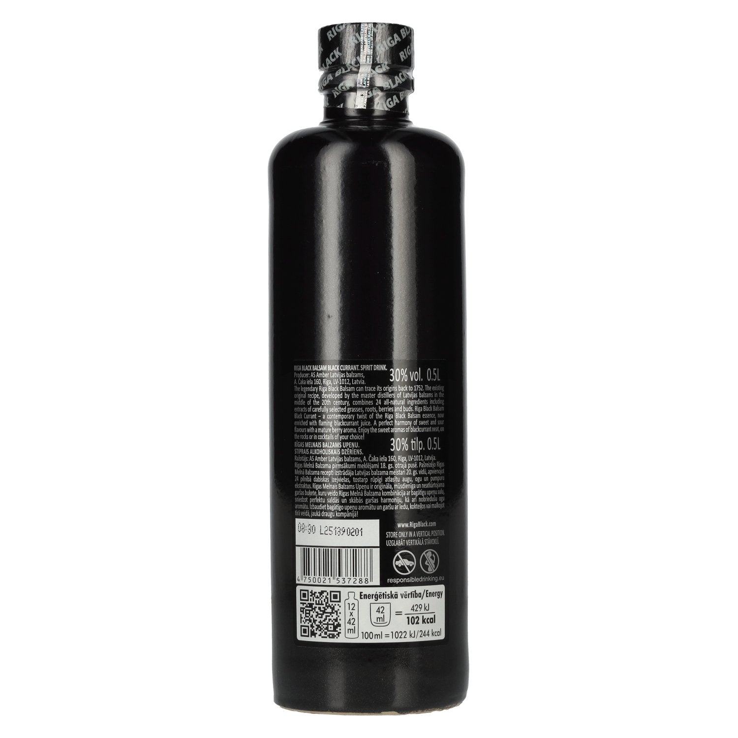 Riga Black Balsam 1752 Original Recipe Black CURRANT 30% vol. 0,5l