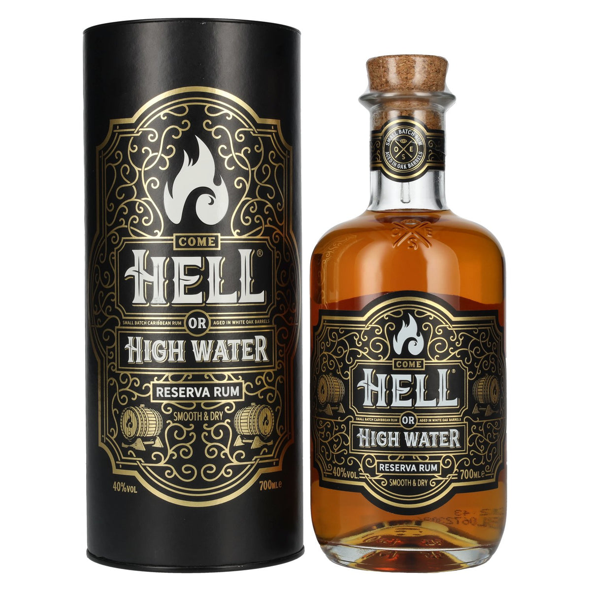 Come Hell or High Water RESERVA Rum 40% Vol. 0,7l in gift box
