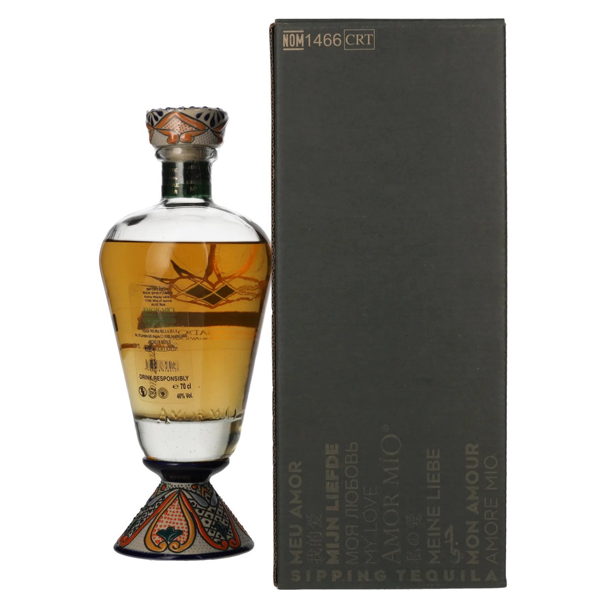 Amor Mío Tequila Reposado 100% Agave Azul 40% Vol. 0,7l in Geschenkbox