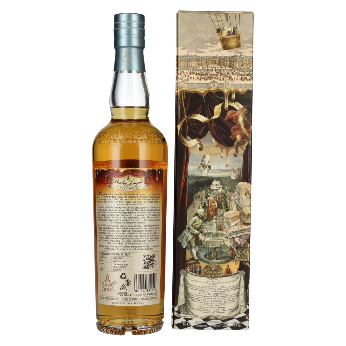 Compass Box BRÛLÉE ROYALE Blended Malt Scotch Whisky 49% Vol. 0,7l in gift box