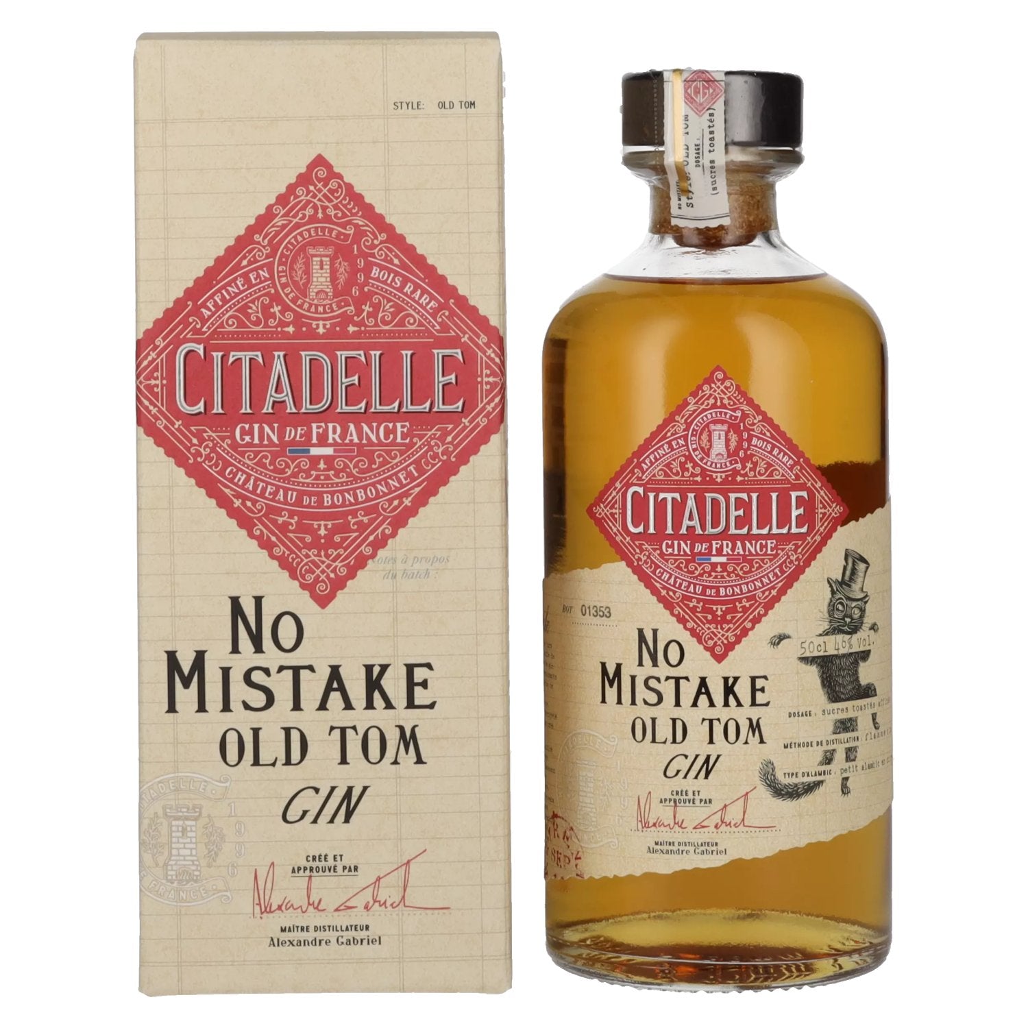 Citadelle NO MISTAKE Old Tom Gin 46% Vol. 0,5l en boîte cadeau