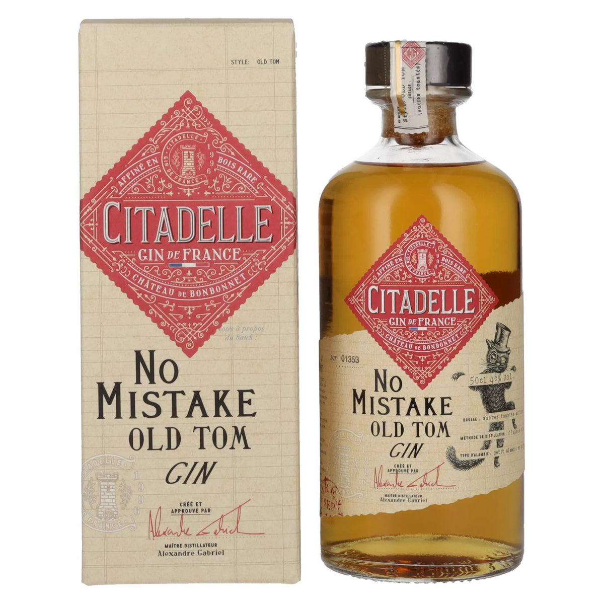 Citadelle NO MISTAKE Old Tom Gin 46% Vol. 0,5l en boîte cadeau