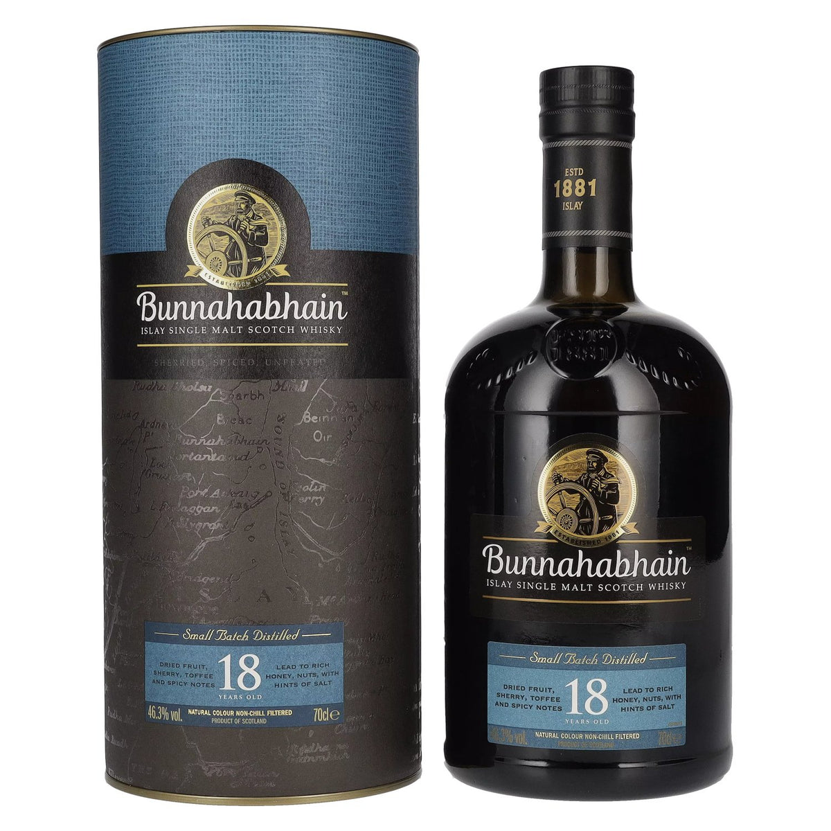 Bunnahabhain 18 Years Old Islay Single Malt Scotch Whisky 46,3% Vol. 0,7l in gift box