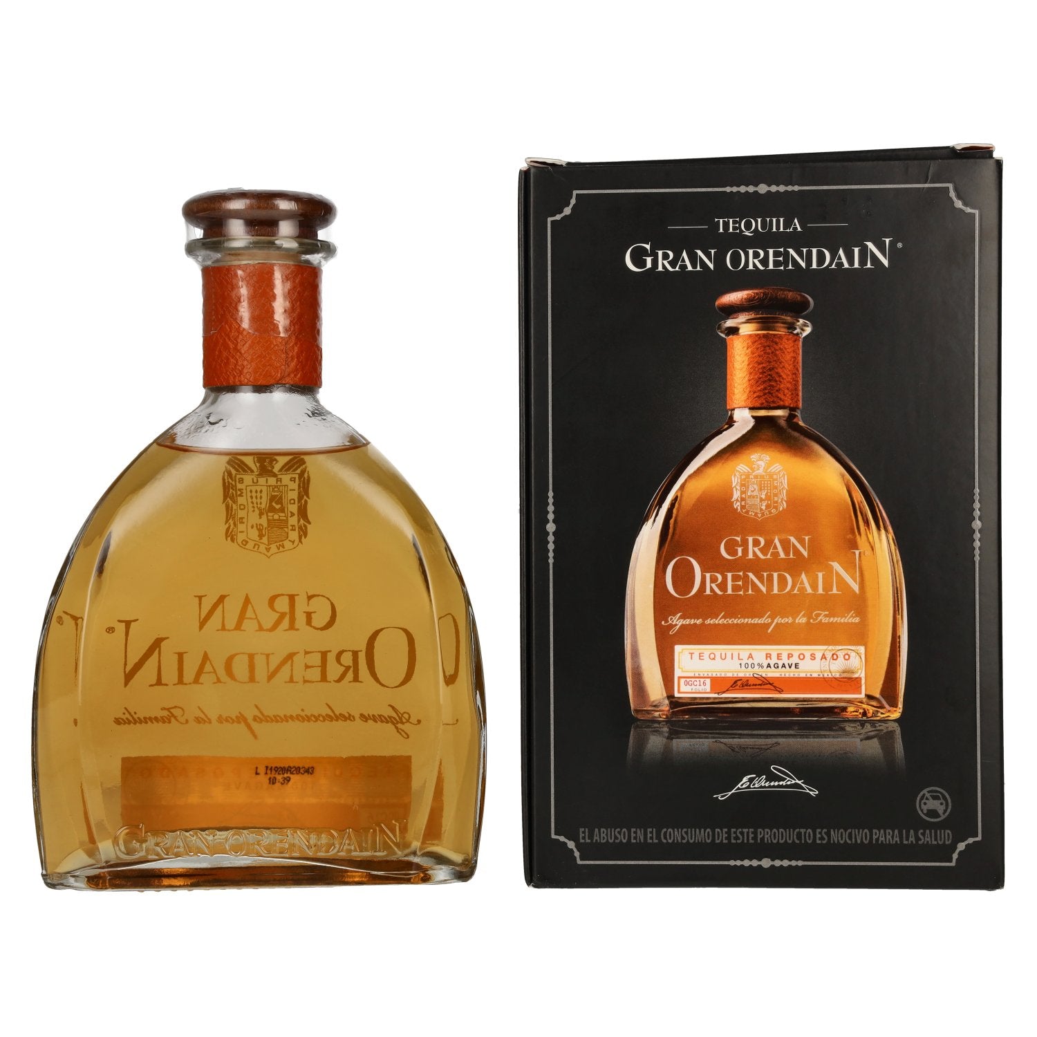 Gran Orendain Tequila REPOSADO 100% agave 38% vol. 0,7l en boîte cadeau