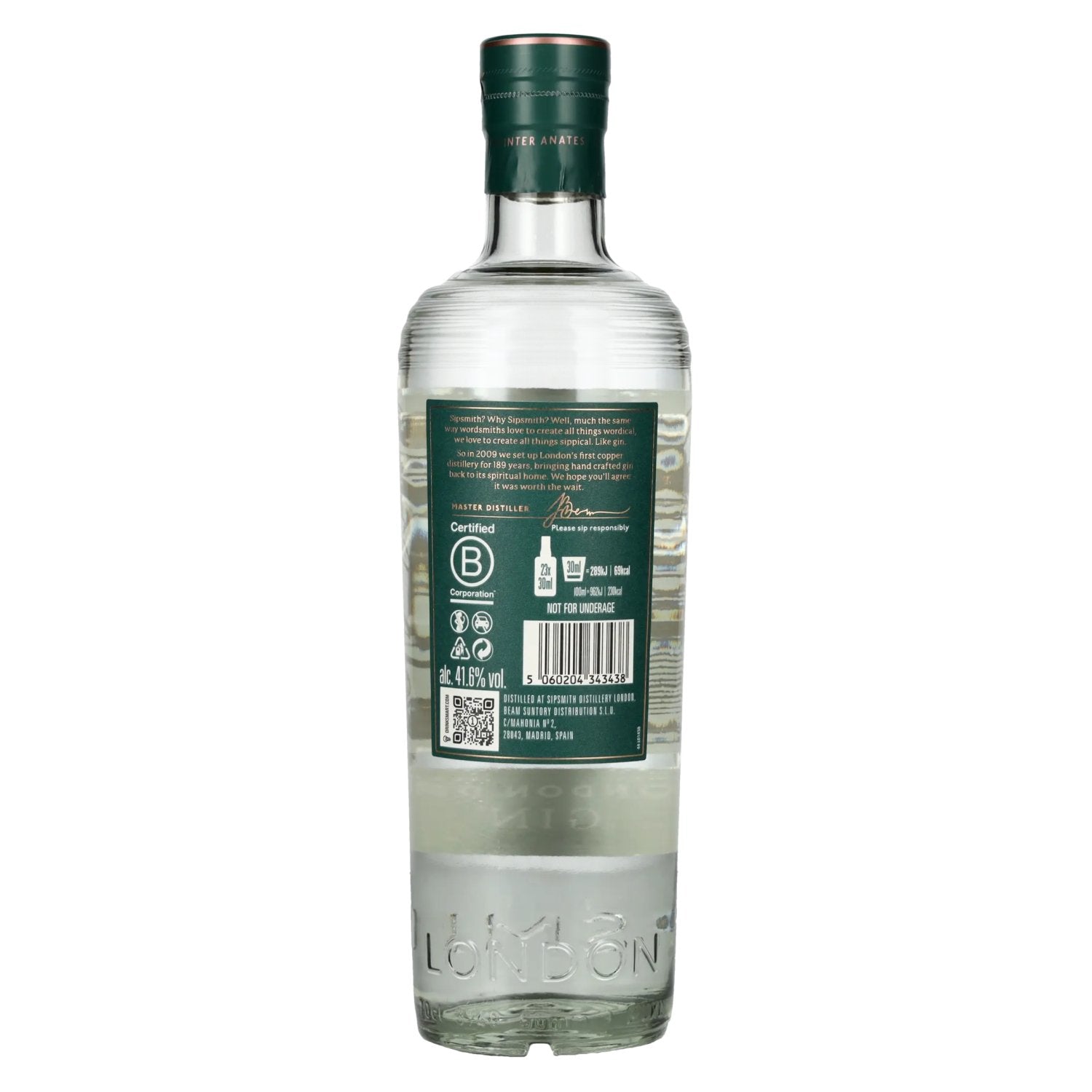 Sipsmith London Dry Gin 41,6% Vol. 0,7l