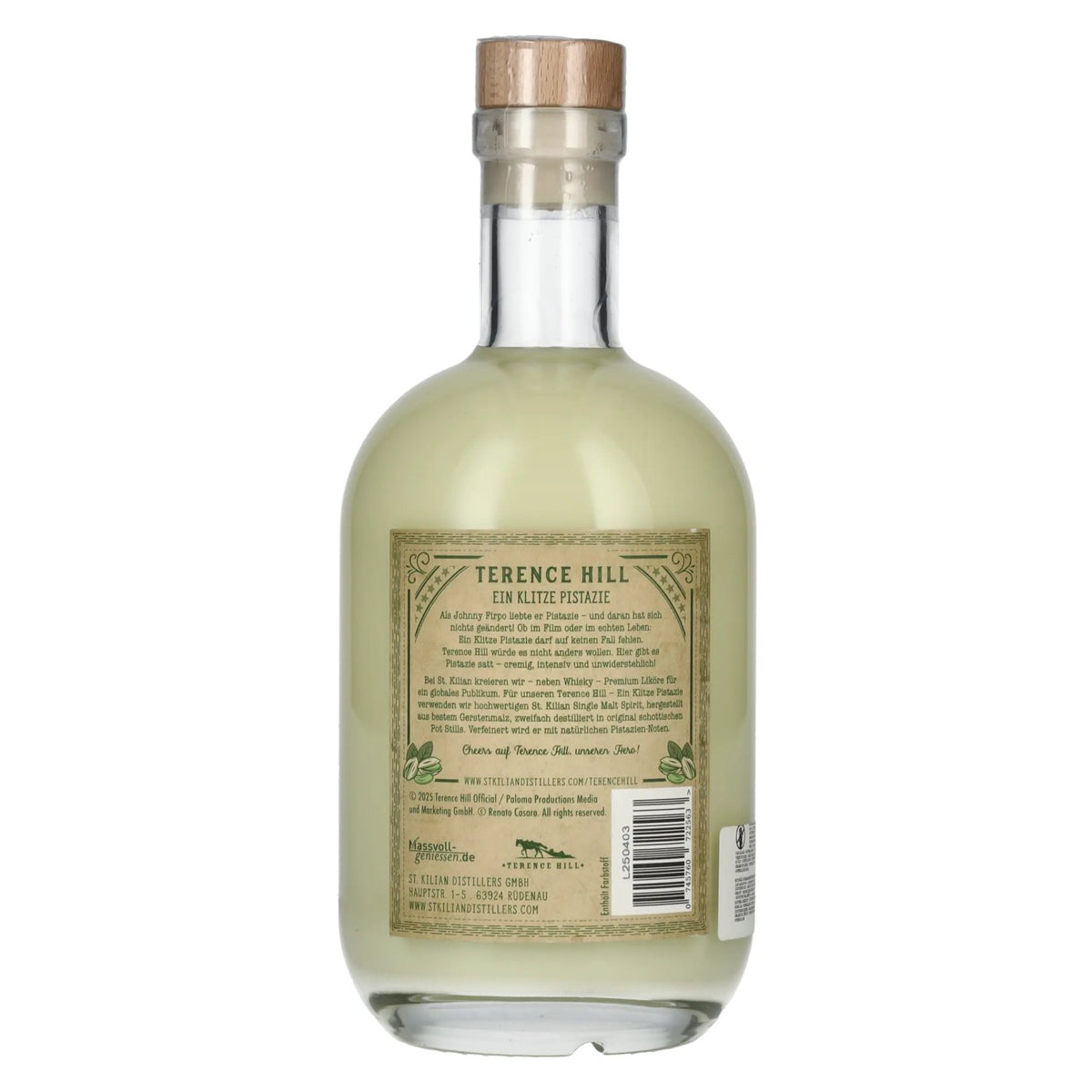 Terence Hill THE HERO EIN KLITZE PISTAZIE Cream Liqueur 20% Vol. 0,7l
