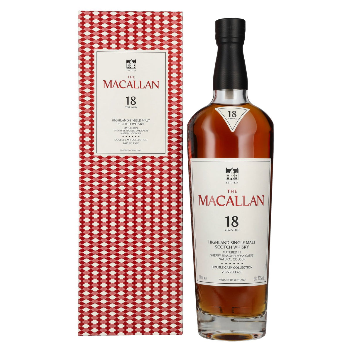 The Macallan 18 Years Old DOUBLE CASK 2025 43% vol. 0,7l en boîte cadeau