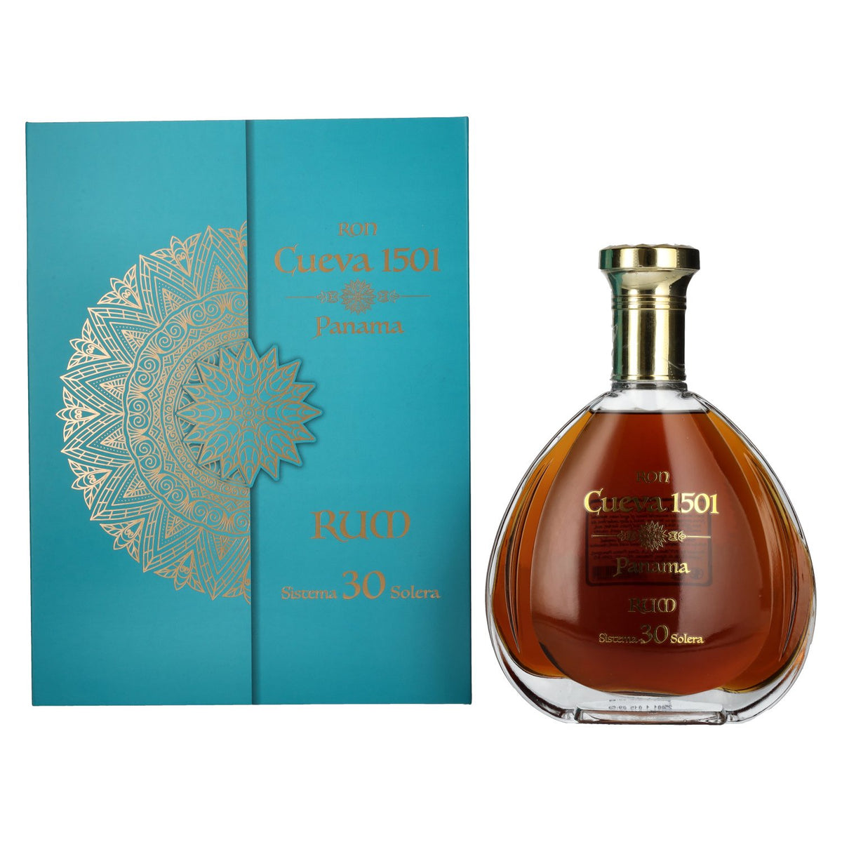 Ron Cueva 1501 Sistema 30 Solera Panama Rum 40% vol. 0,7l en boîte cadeau