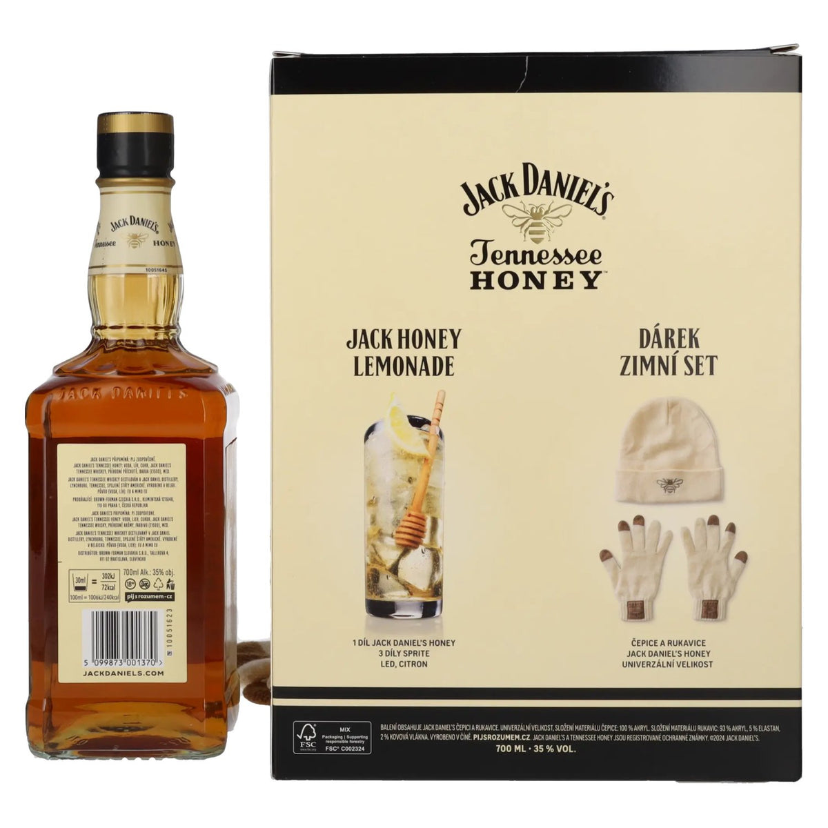 Jack Daniel's Tennessee HONEY 35% Vol. 0,7l mit Winterset