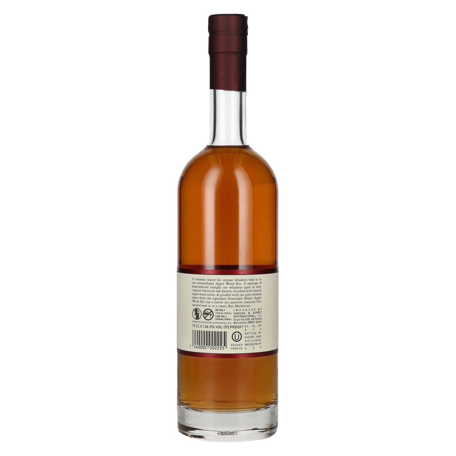 Widow Jane Rye Apple Wood Aged 46,5% Vol. 0,7l