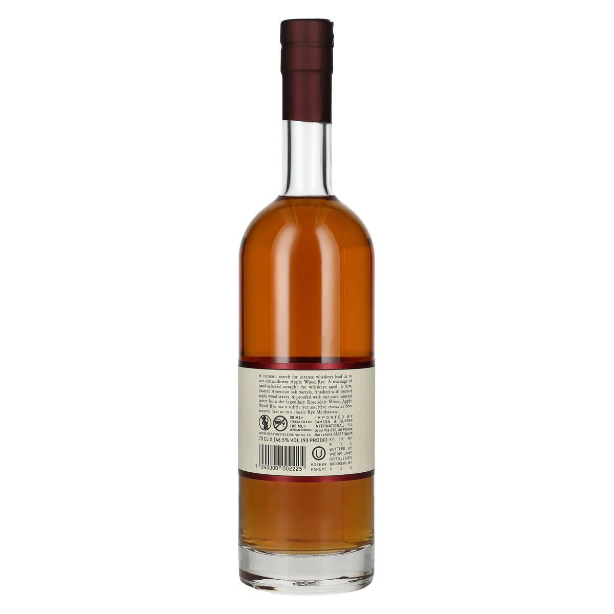 Widow Jane Rye Apple Wood Aged 46,5% Vol. 0,7l