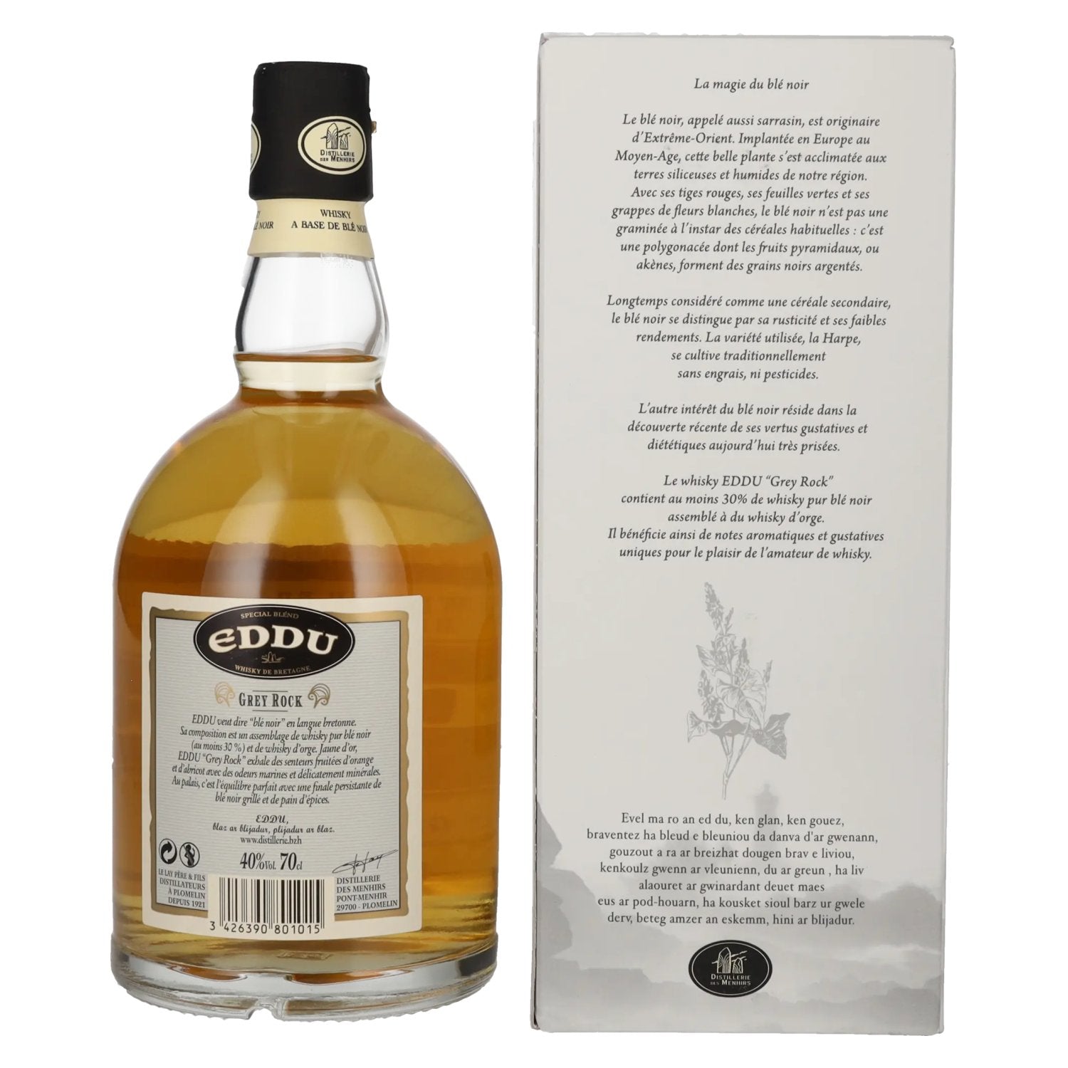 Eddu Grey Rock Special Blend Whisky 40% vol. 0,7l en boîte cadeau