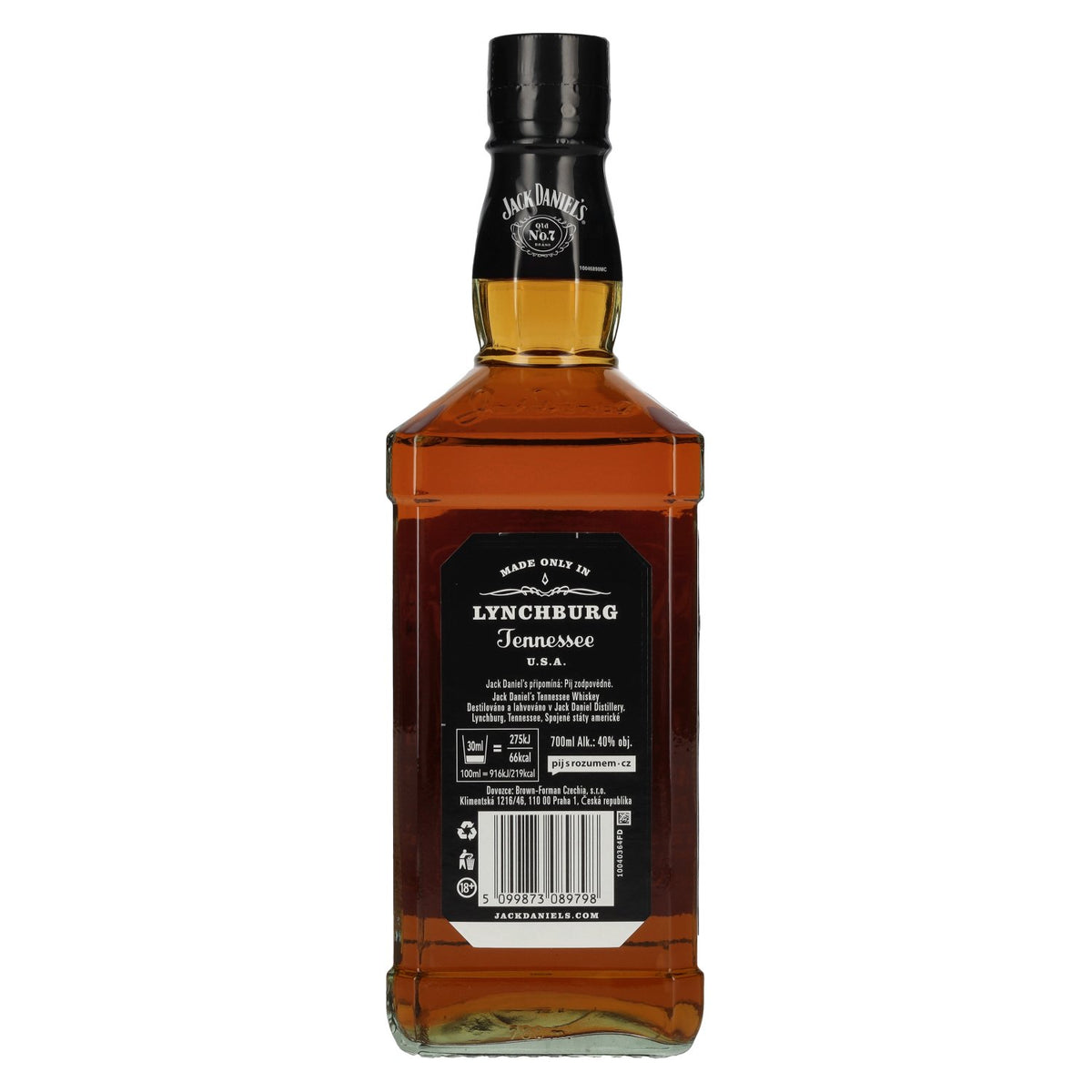 Jack Daniel's Tennessee Whiskey 40% Vol. 0.7l in gift box with alarm clock