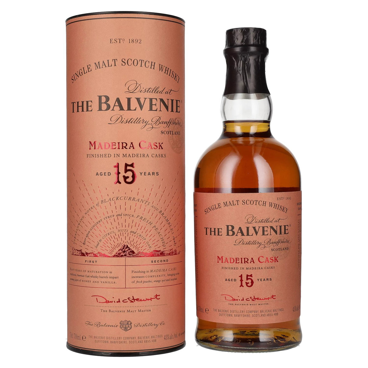 The Balvenie 15 Years Old Madeira Cask Finish 43% Vol. 0,7l in Geschenkbox