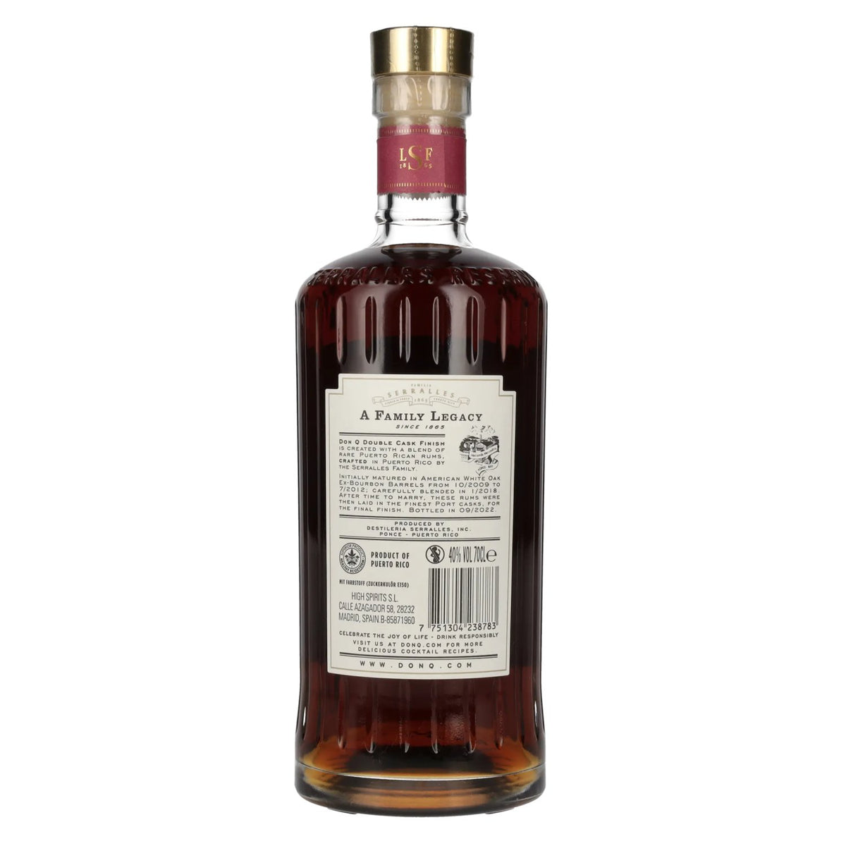 Don Q Double Cask PORT CASK FINISH Rum 40% Vol. 0,7l