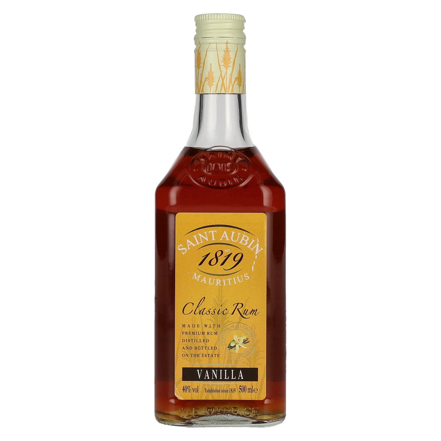 Saint Aubin VANILLA Classic Rum 40% Vol. 0,5l