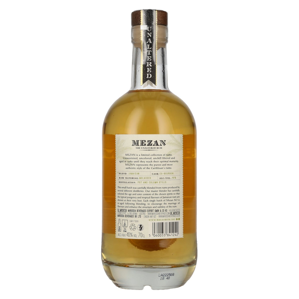 Mezan XO The Unaltered Jamaica Rum 40% Vol. 0,7l