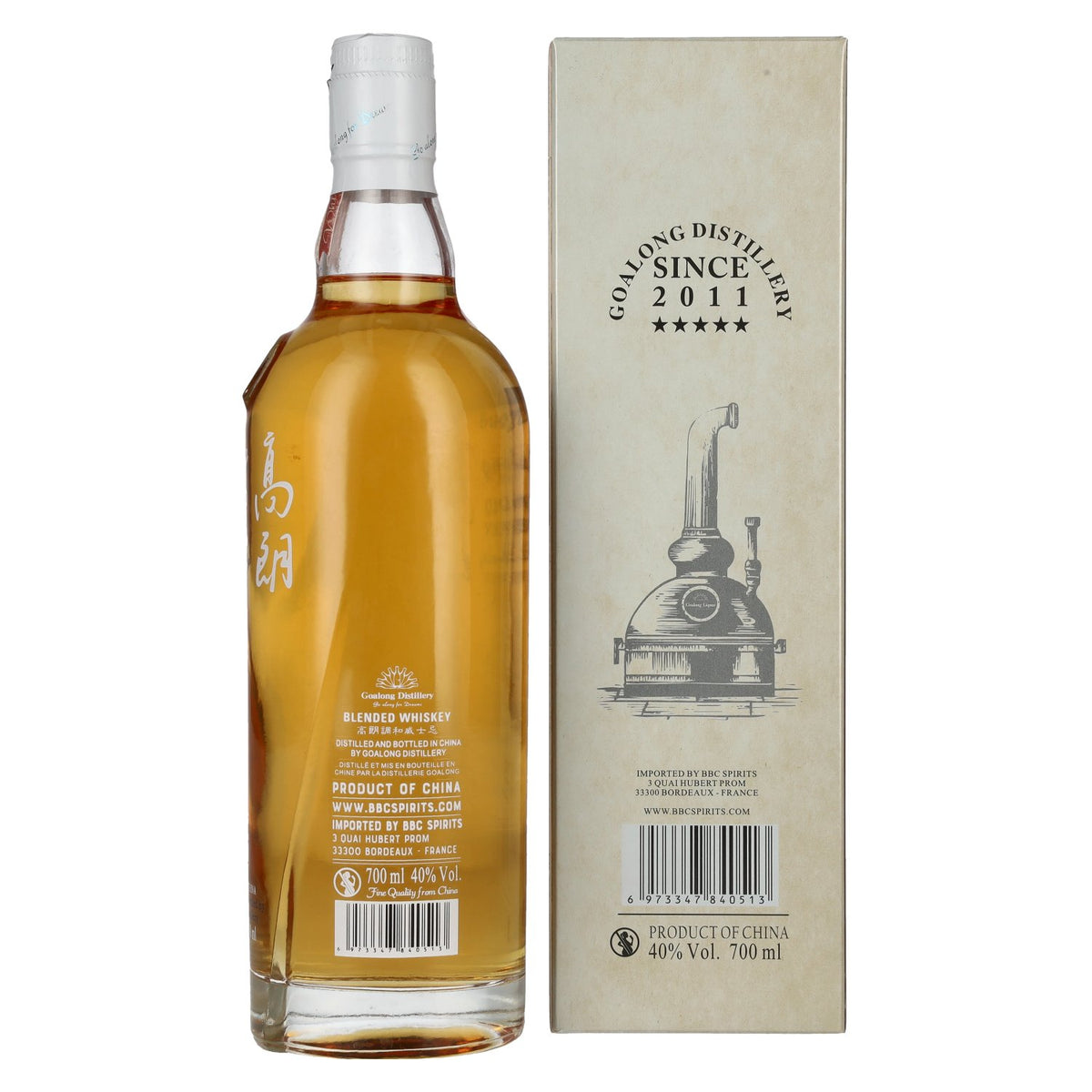 GOALONG Premium Blended OAK CASK Chinese Whiskey 40% Vol. 0,7l in Geschenkbox