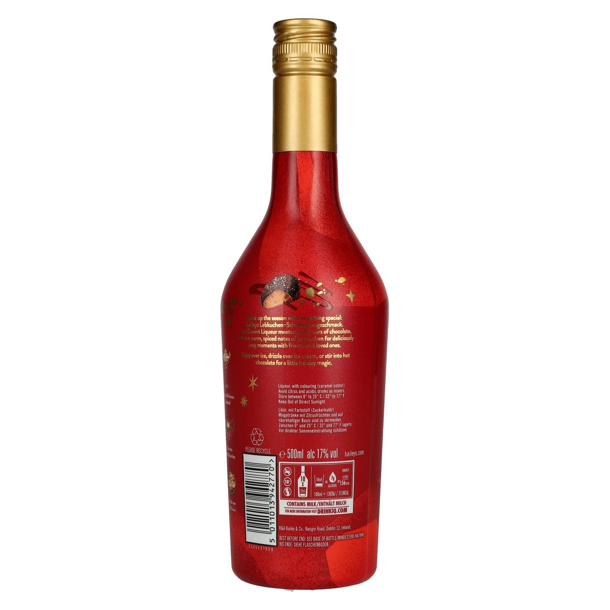 Baileys au pain d'épices et au chocolat, édition limitée, 17 % vol., 0,5 l