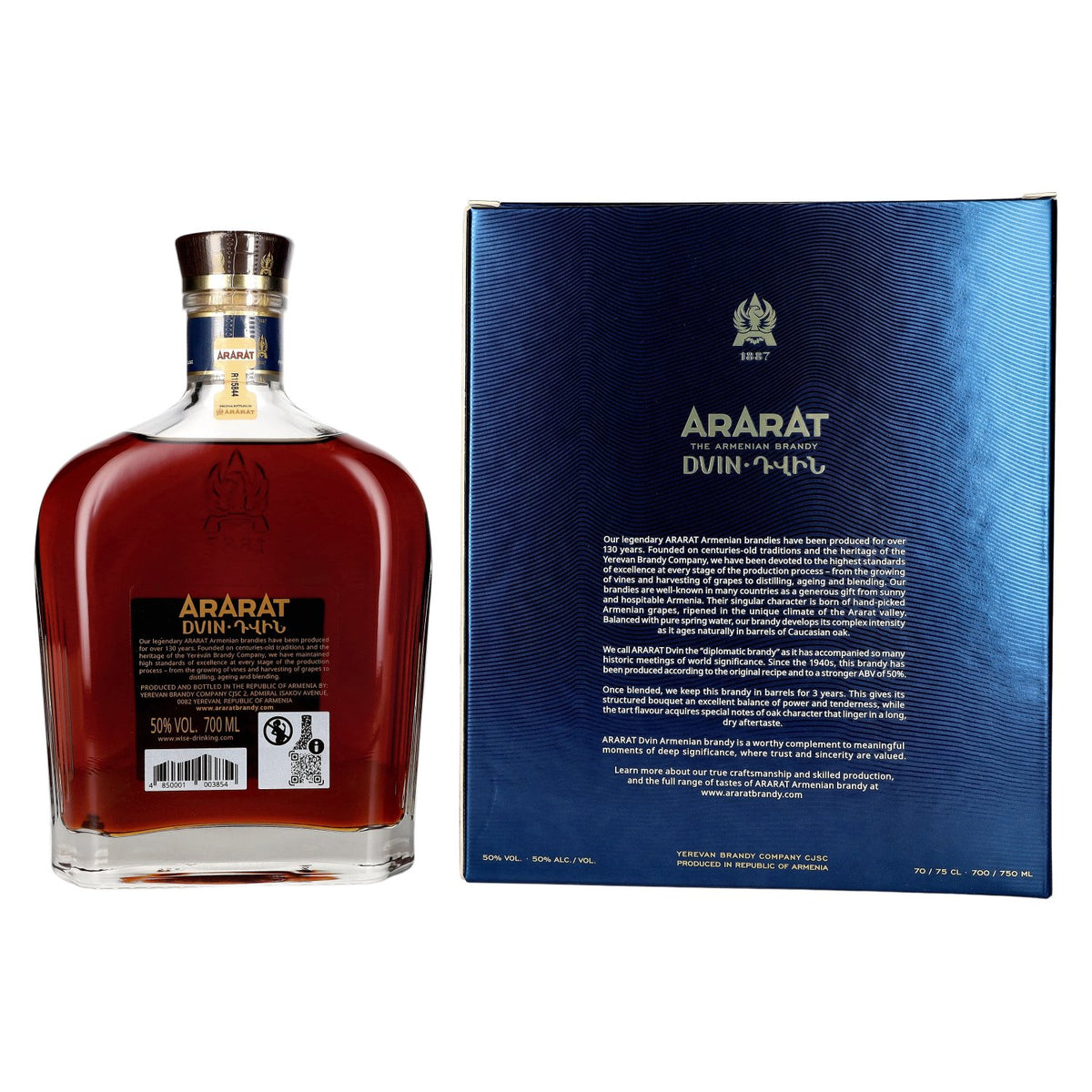 Ararat Dvin Collection Reserve 50 % vol., 0,7 l, dans un coffret cadeau