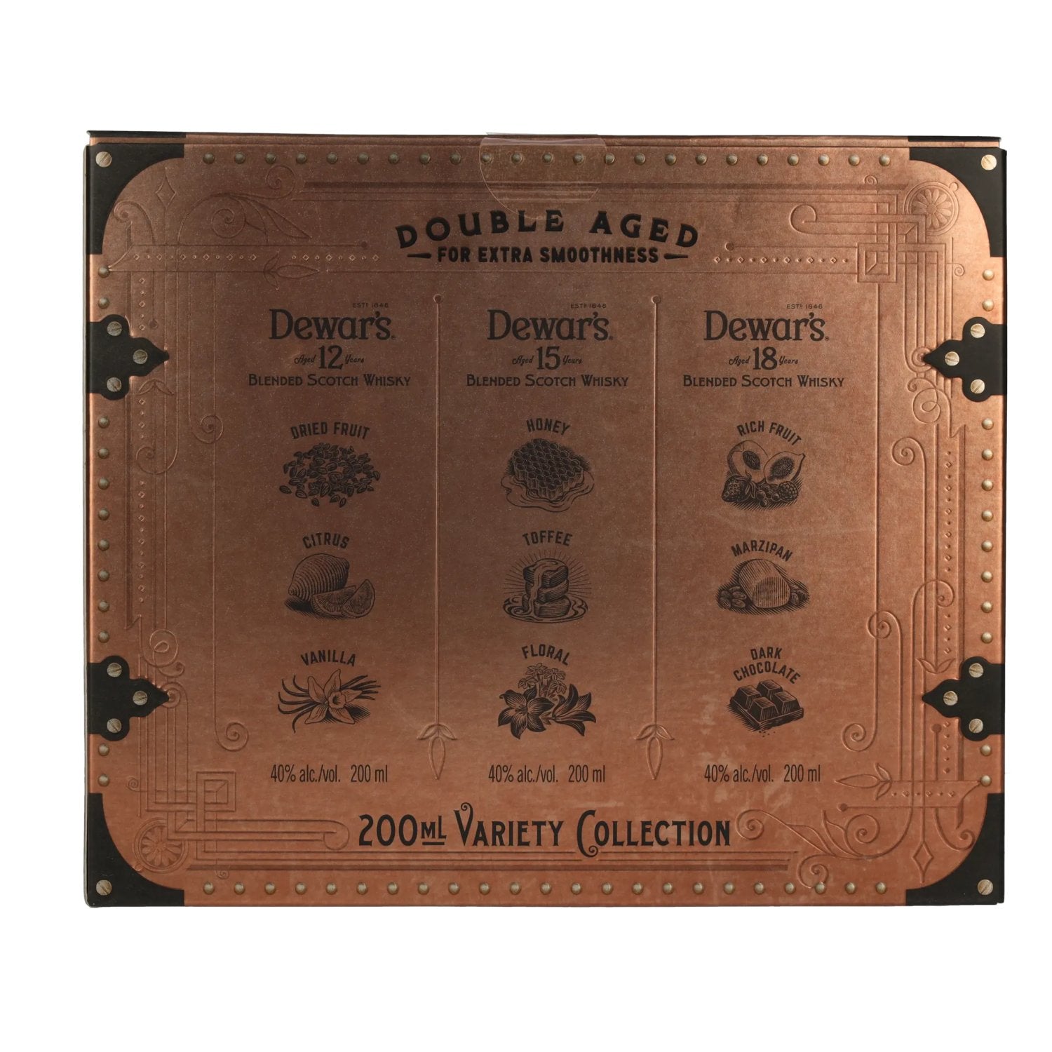 Dewar's Variety Collection 40% Vol. 3x0,2l en coffret cadeau