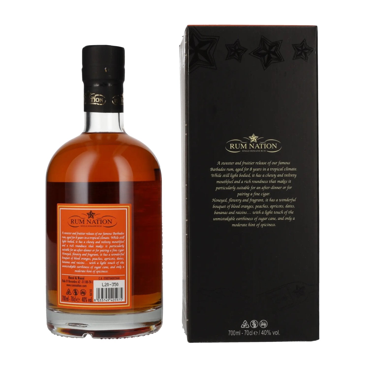 Rum Nation Barbados 8 Years Old Limited Edition 40% Vol. 0,7l en boîte cadeau