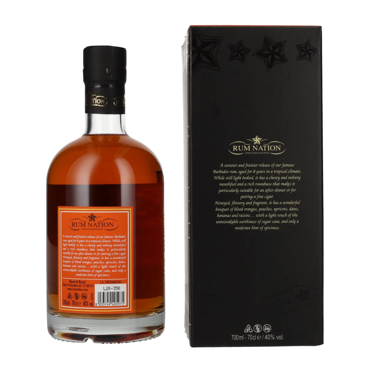Rum Nation Barbados 8 Years Old Limited Edition 40% Vol. 0,7l in Geschenkbox