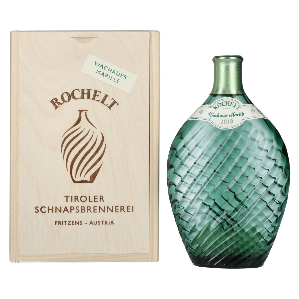 Rochelt Wachauer Marille 2018 50% Vol. 0,35l in wooden box