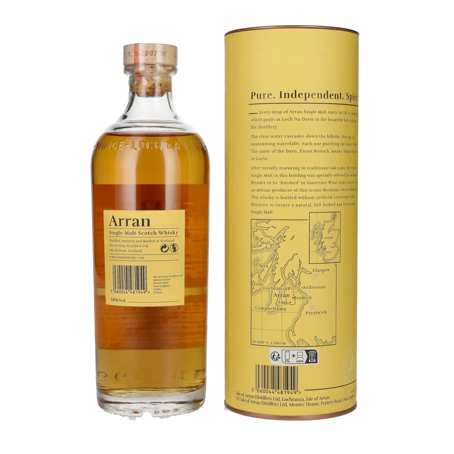 Arran Single Malt SAUTERNES CASK FINISH Single Malt Scotch Whisky 50% vol. 0,7l en coffret cadeau