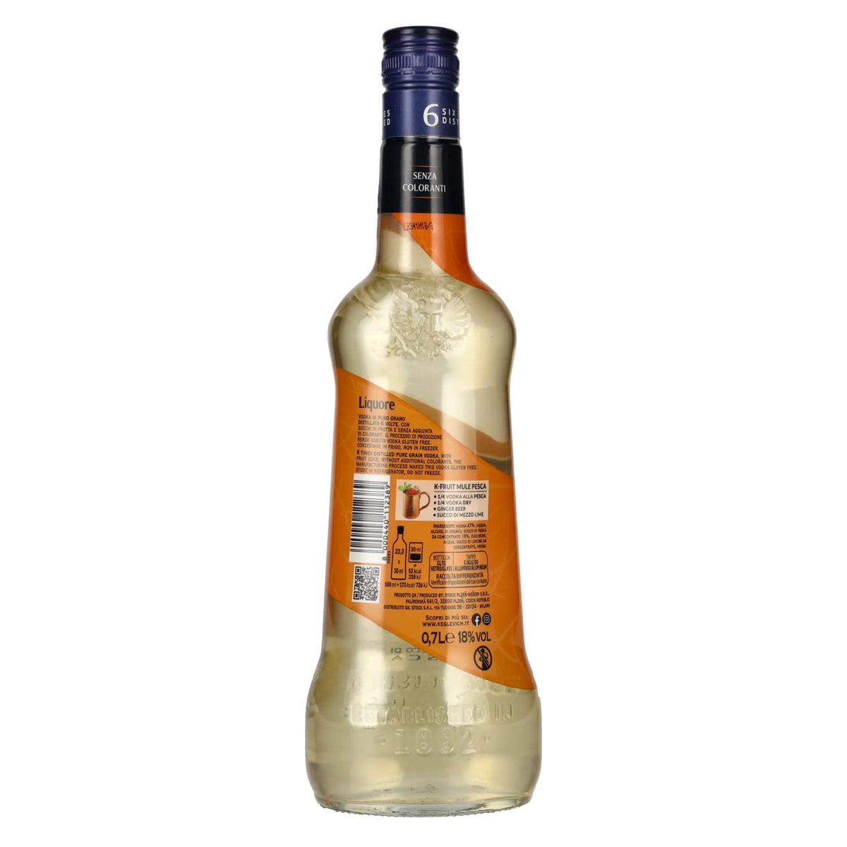 Keglevich with Pure Vodka &amp; Pure Fruit PESCA 18% Vol. 0,7l